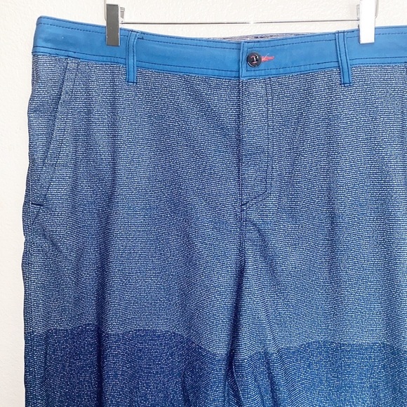 O'neill Hybrid Blue Striped Colorblock Size 40 Swim Trunks Board Shorts - Picture 2 of 16